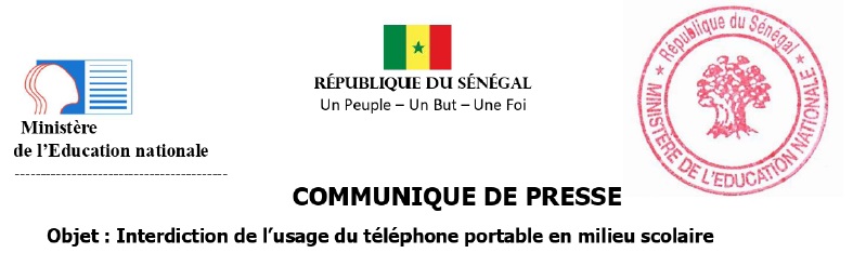 Interdiction de l'usage du téléphone portable en milieu scolaire